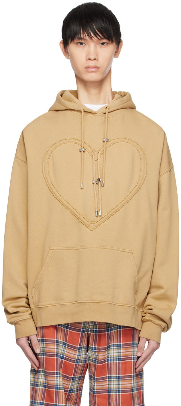 Pulover Collina Strada Collina Strada Heart Hoodie Bež | XX8754
