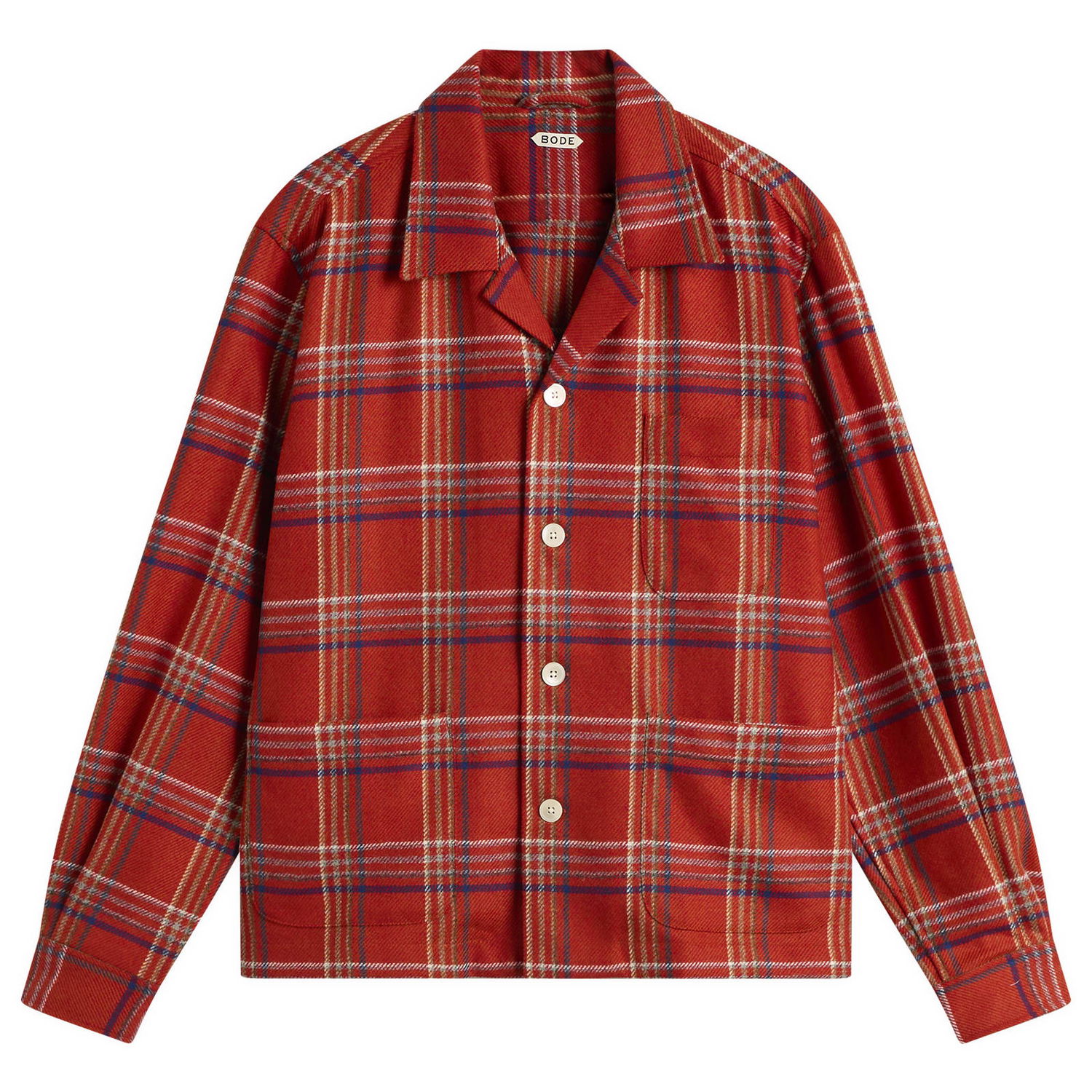 Srajce Bode Gable Plaid Overshirt Večbarvna | MRF25SH007, 0
