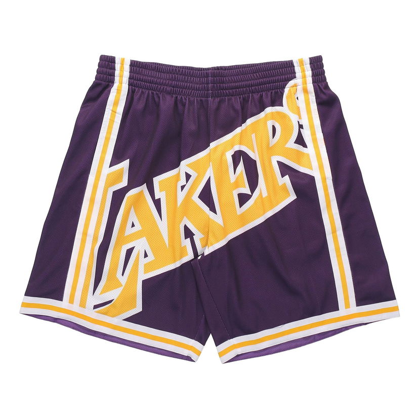 Kratke hlače Mitchell & Ness Mitchell & Ness NBA Los Angeles Lakers Big Face Shorts Lila | SHORBW19069-LALPURP96