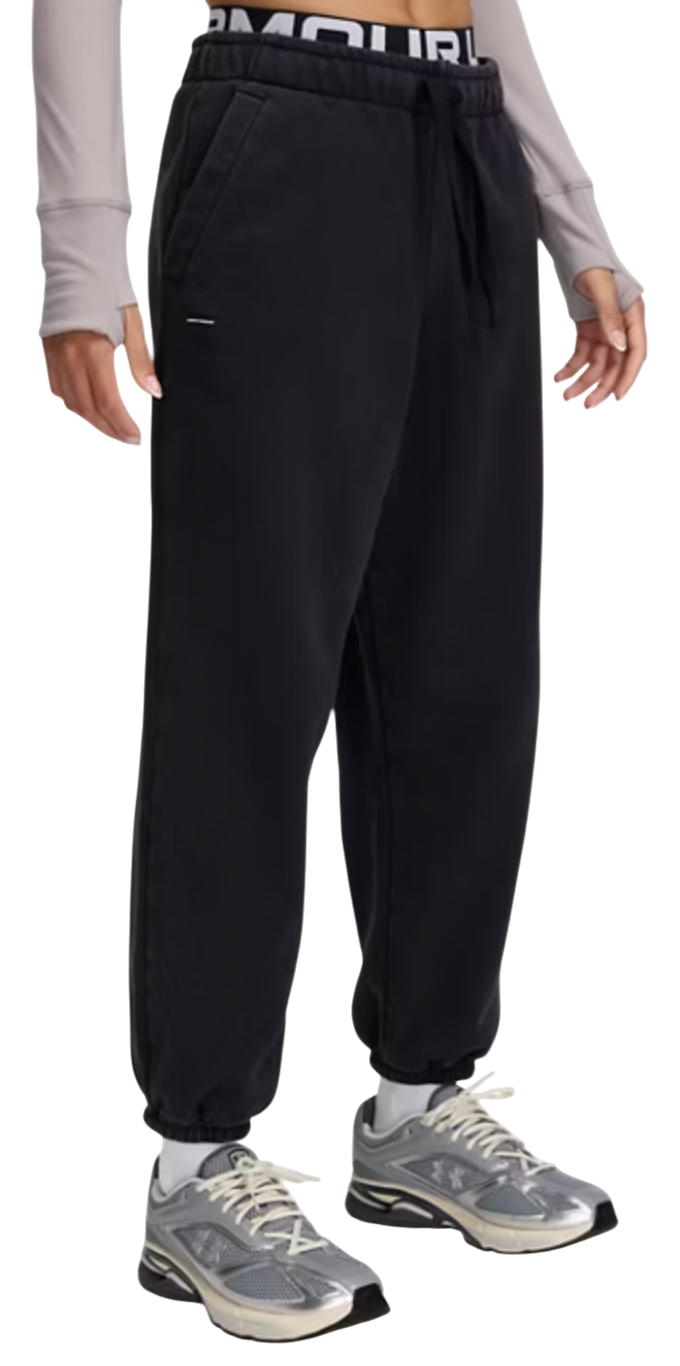 Trenirka Under Armour Under Armour Icon Heavyweight Fleece Oversized Pants Črna | 1386488-001