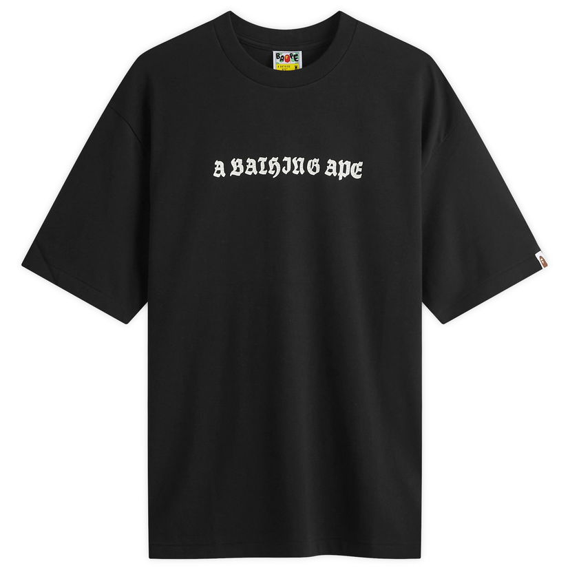 Majica BAPE Gothic Logo T-Shirt Črna | 001TEK801308M-BLK