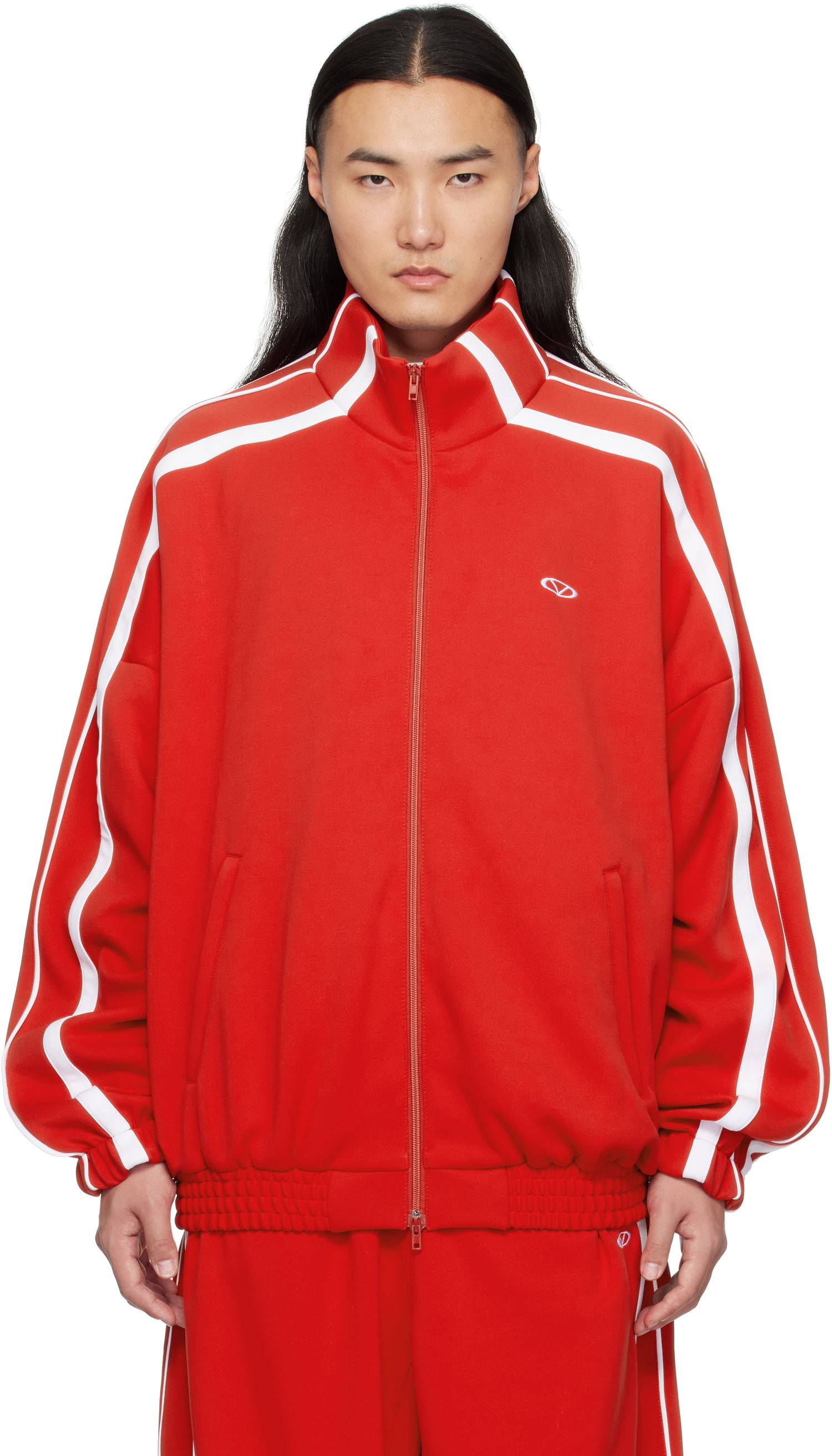 Trenirka VETEMENTS Vetements Oval Logo Gym Track Jacket Rdeča | UA66JA360R, 0