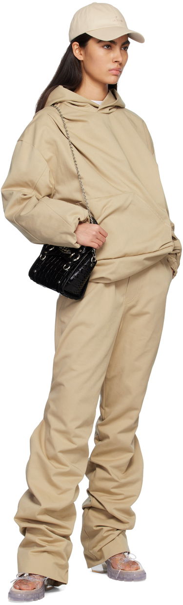 Hlače We11done We11done Banded Shirring Trousers Bež | WD-PT1-23-296-U-BG, 3