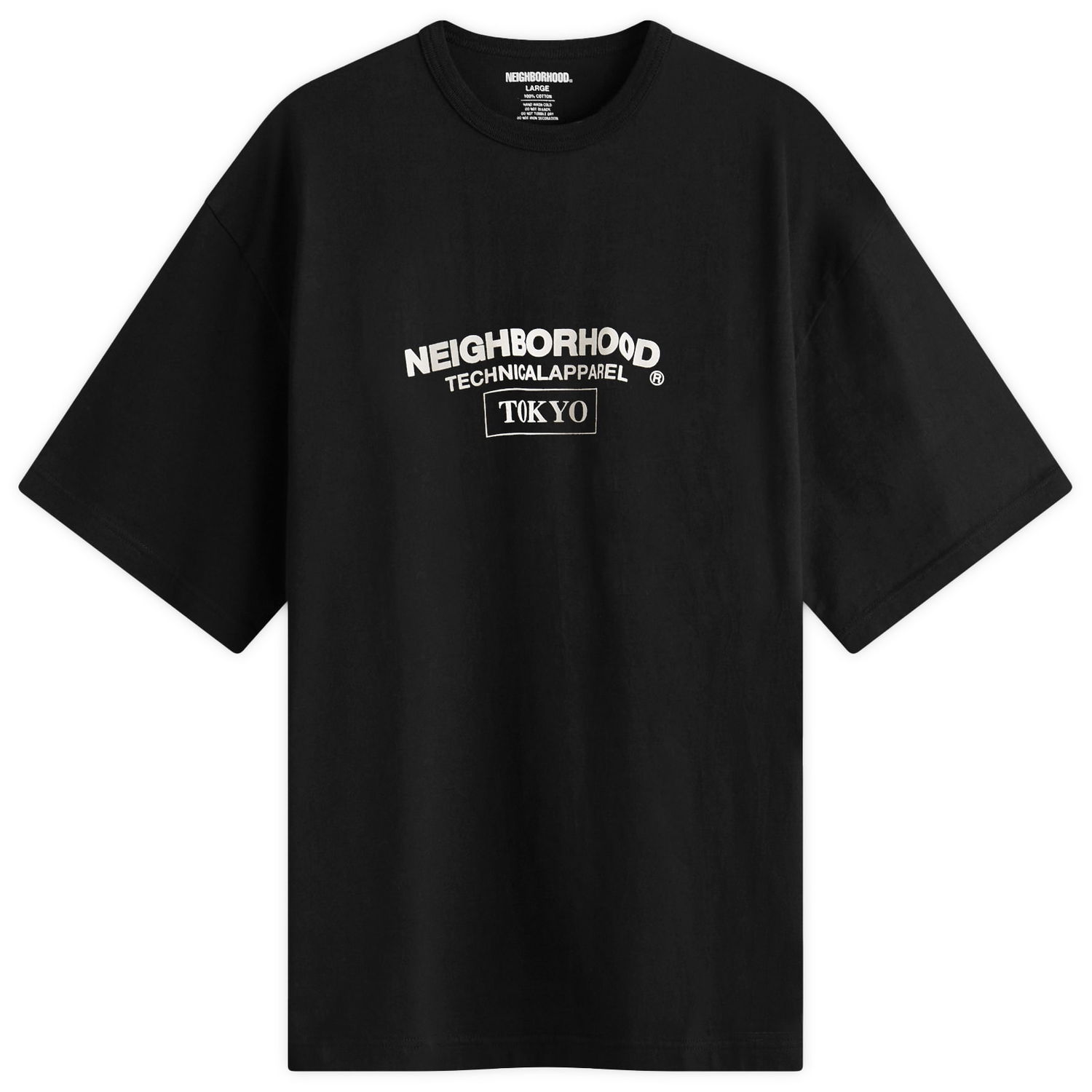 Majica Neighborhood Technical Apparel Tokyo Graphic Tee, Size Large Črna | 251PCNH-ST16-BLK, 0