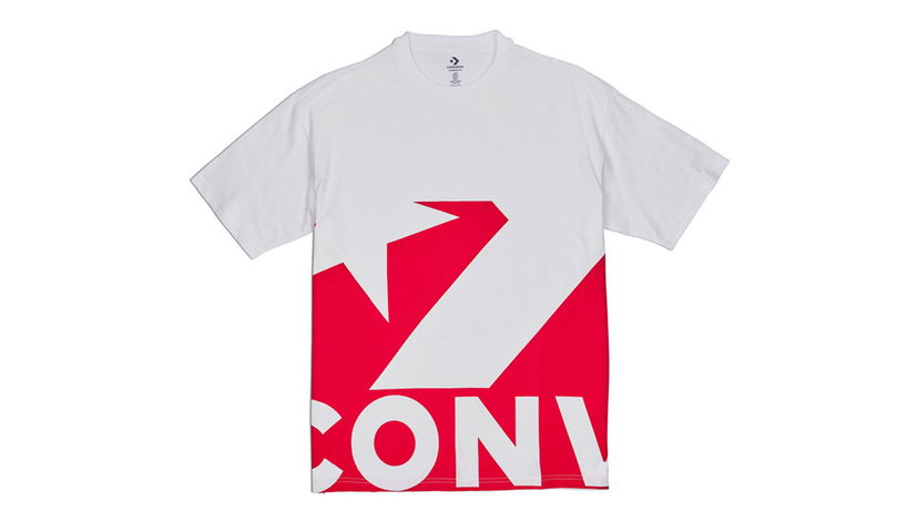 Majica Converse Star Chevron Icon Remix T-Shirt Bela | 10018381-A02