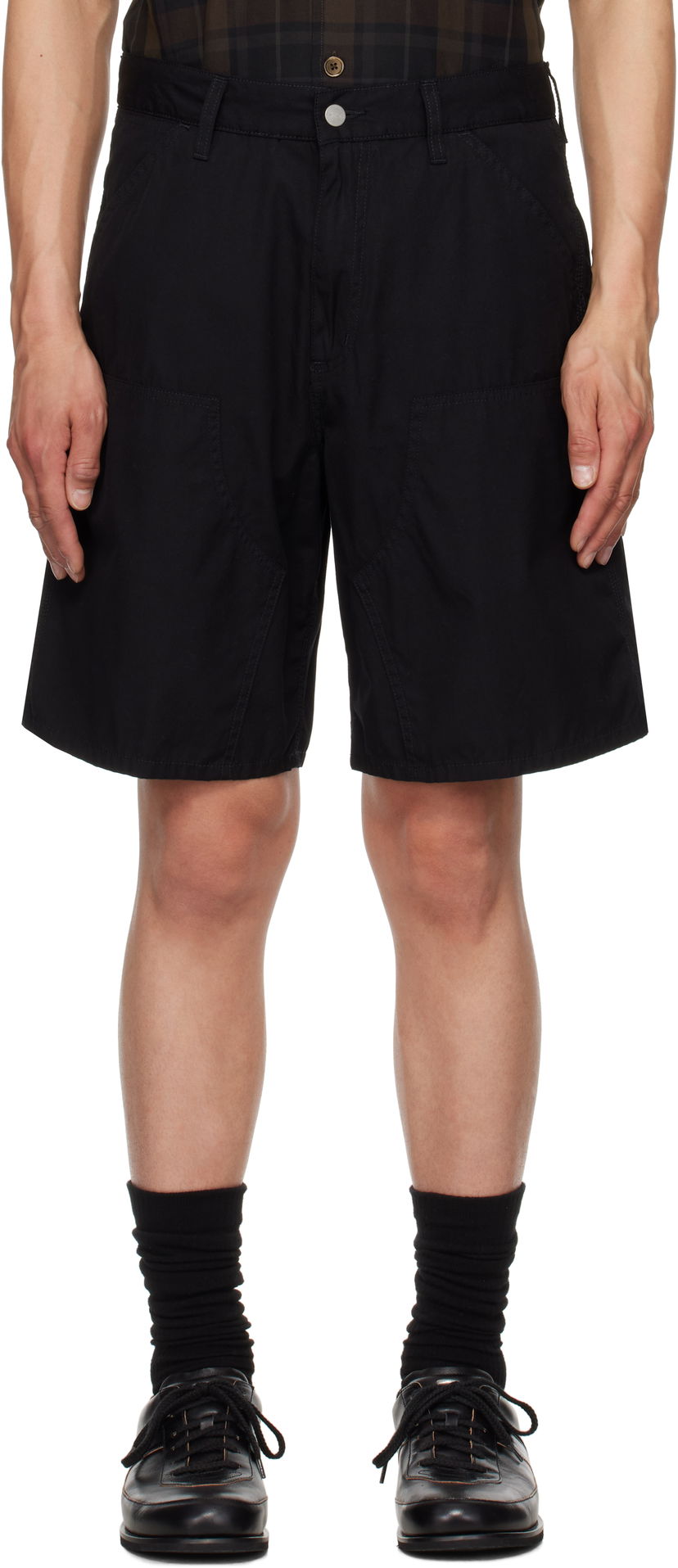 Kratke hlače Carhartt WIP Double Knee Shorts Črna | I034794