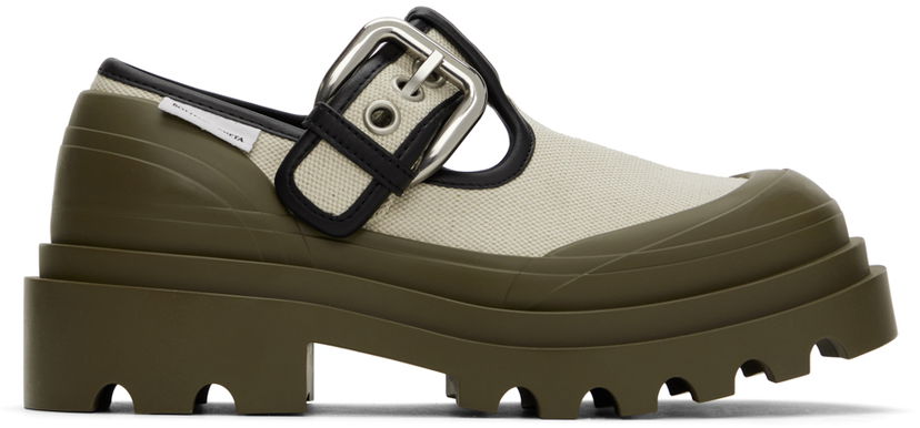 Superge in čevlji Bottega Veneta Bottega Veneta Trek Mary-Jane Loafers Zelena | 796456-V2GY4-9248