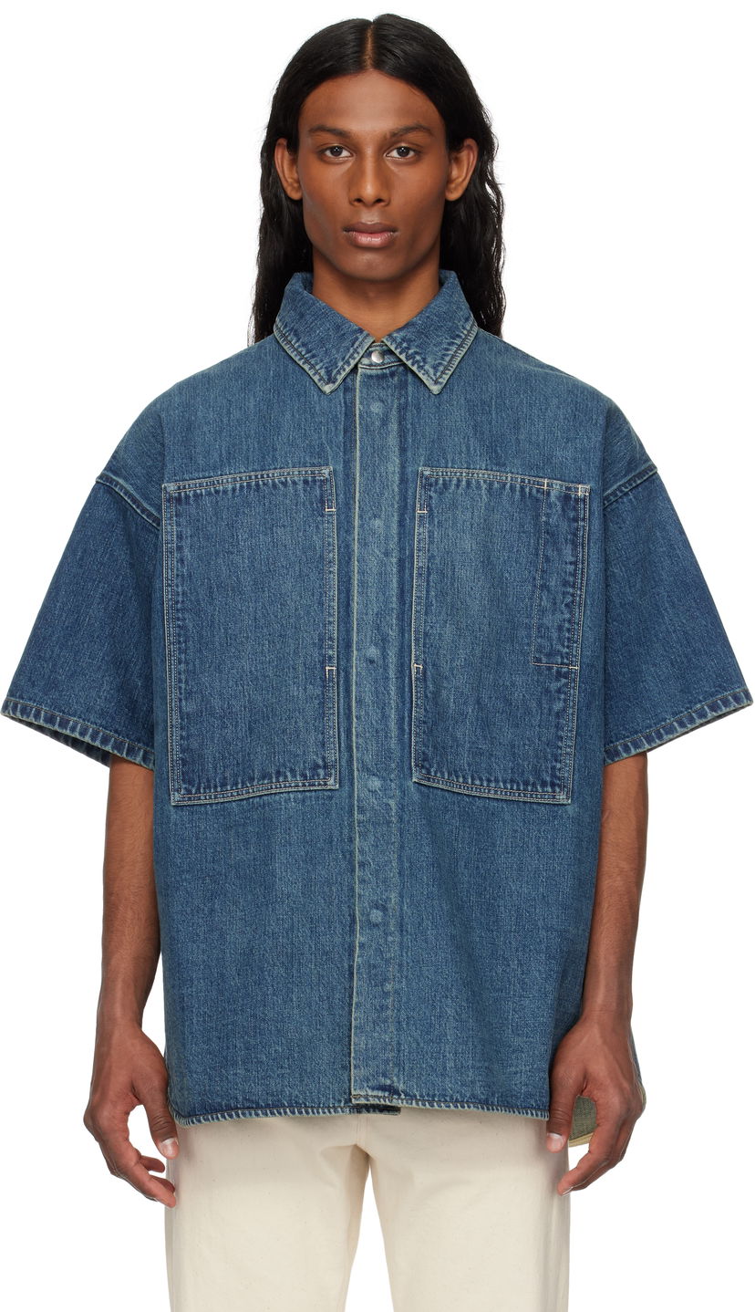 Srajce Jil Sander Jil Sander Patch Pocket Denim Overshirt Modra | J47DL0168_J45291