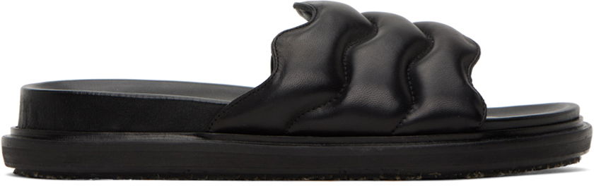 Superge in čevlji Marni Fussbett Platform Slides Črna | FBMR002401 P5443, 0