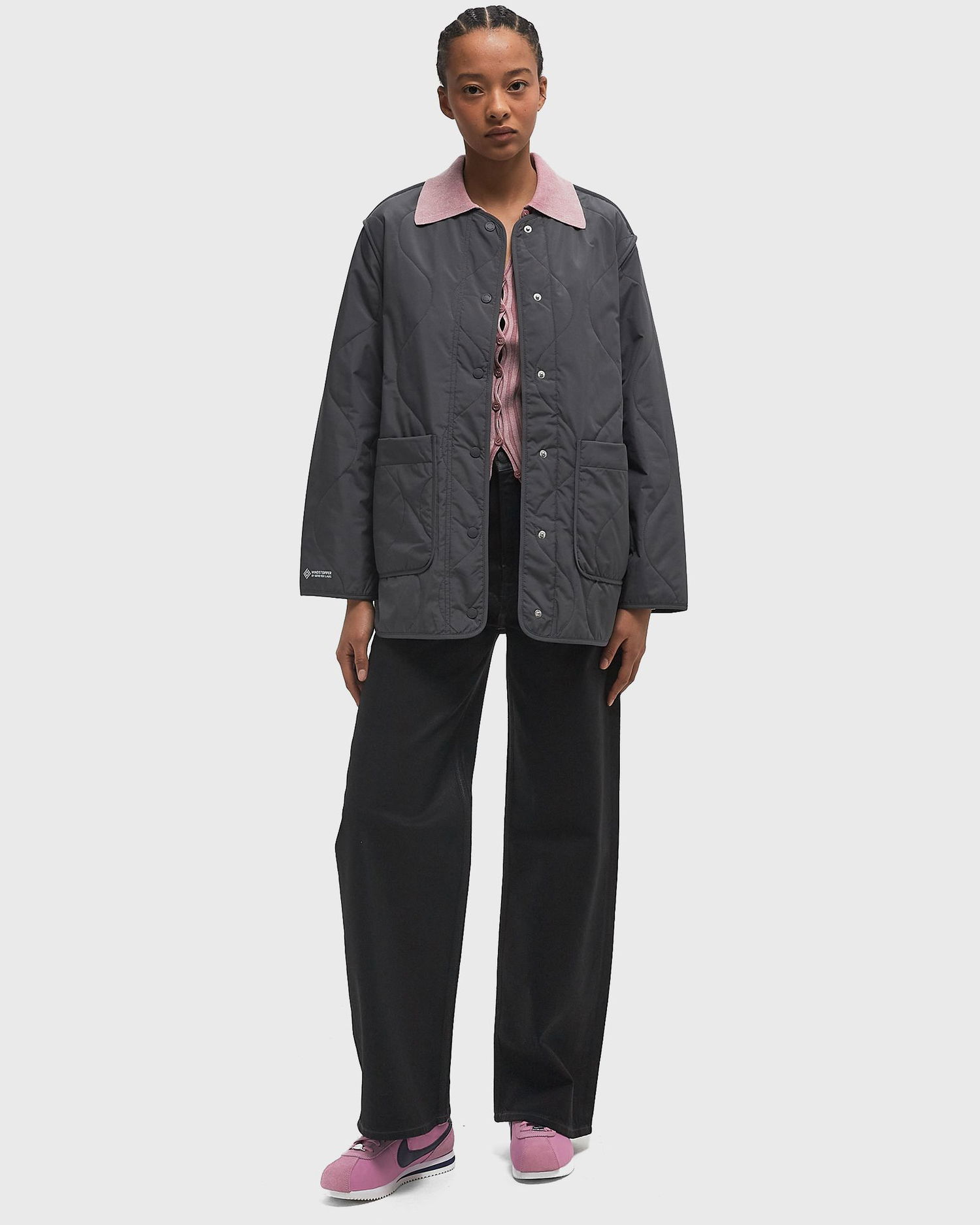 Vetrovka Samsoe Samsoe Samsøe & Samsøe Saya Windbreaker Jacket L Siva | F24200019-IRON-GATE, 1