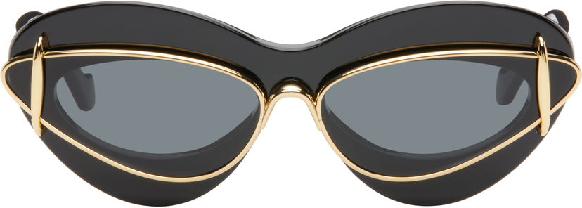 Sončna očala Loewe Cateye Double Frame Sunglasses Črna | LW40119I@6701A 192337151095
