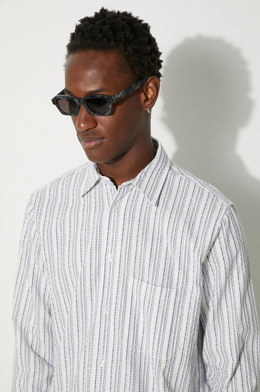 Srajce Samsoe Samsoe Samsoe Samsoe Regular Fit Shirt with Classic Collar Bela | M23200057, 4
