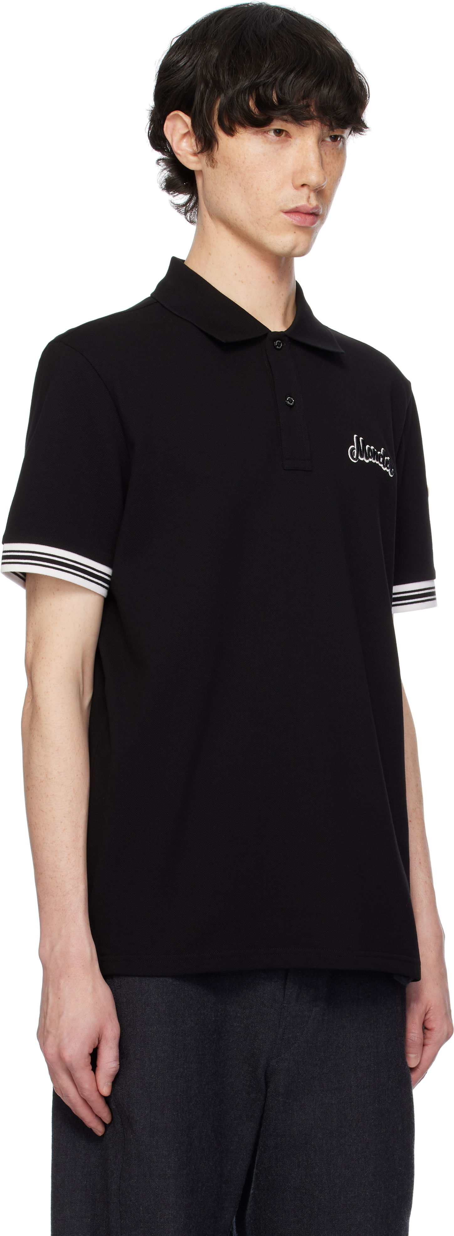 Polo majica Moncler Archivio Short Sleeve Polo Črna | K10918A00006899UR, 1
