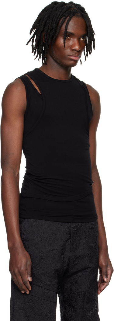 Majica brez rokavov HELIOT EMIL Heliot Emil Eudaimonia Double Layered Tank Top Črna | PRESS25_M_09_130_BLK01, 1