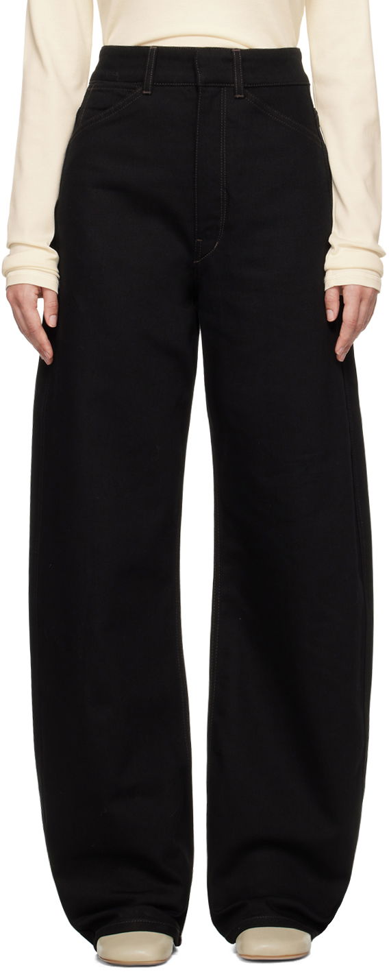 Kavbojke LEMAIRE LEMAIRE High Waisted Curve Pants Črna | PA1052 LD1000, 0