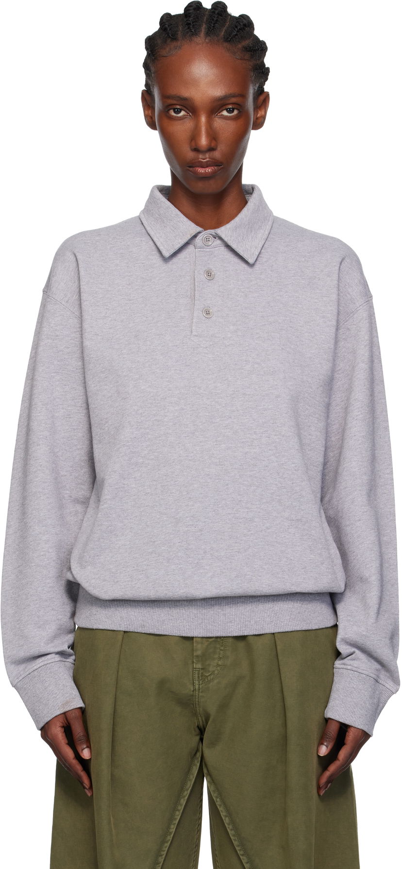 Polo majica JW Anderson JW Anderson Rugby Polo Siva | JO0287-PG1632