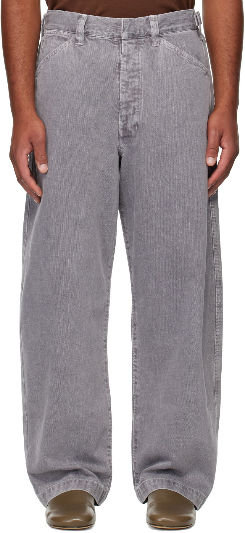 Kavbojke LEMAIRE Lemaire Maxi Workwear Jeans Siva | PA1244 LD1062