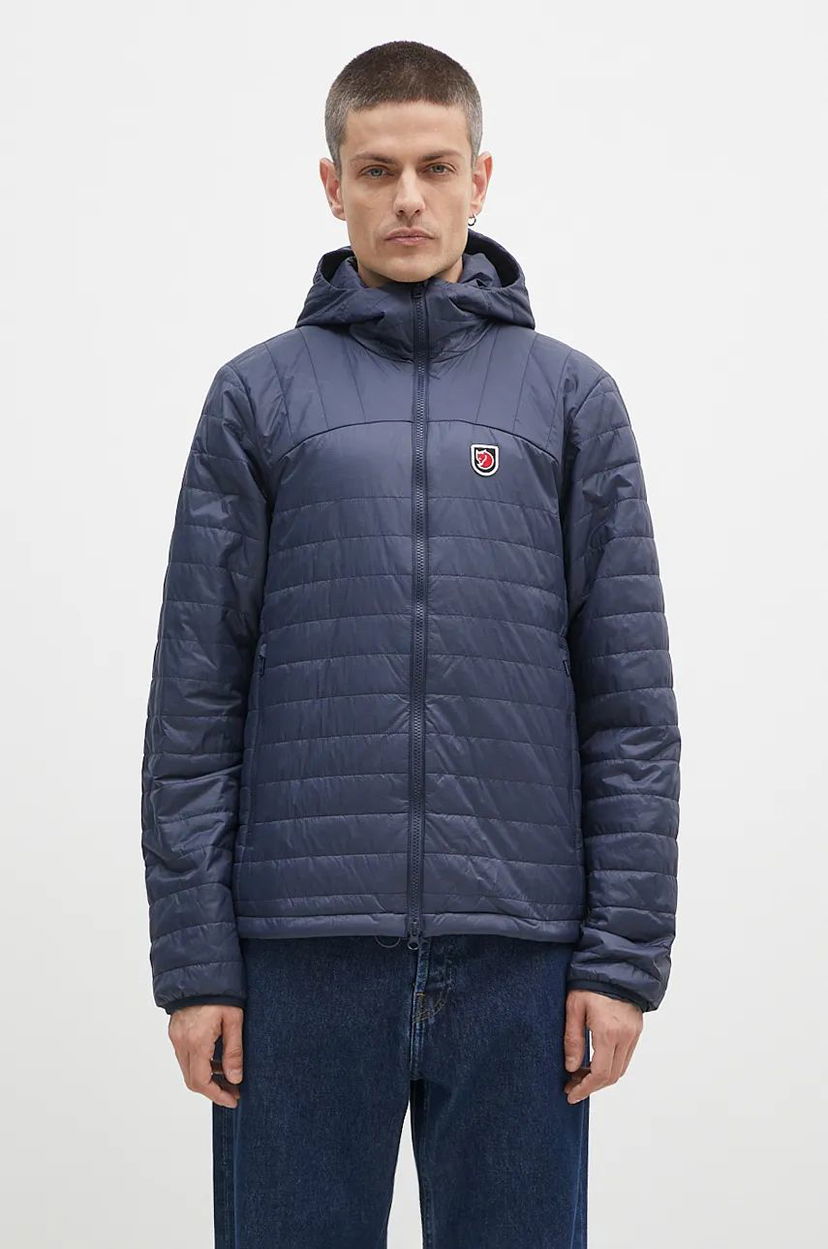 Puhovka FJÄLLRÄVEN Lightweight Hooded Down Jacket Modra | F12500157.560