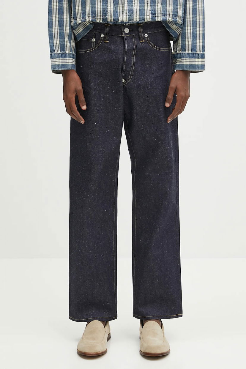 Kavbojke Human Made Human Made Straight Denim Pants Past Modra | HM29PT001
