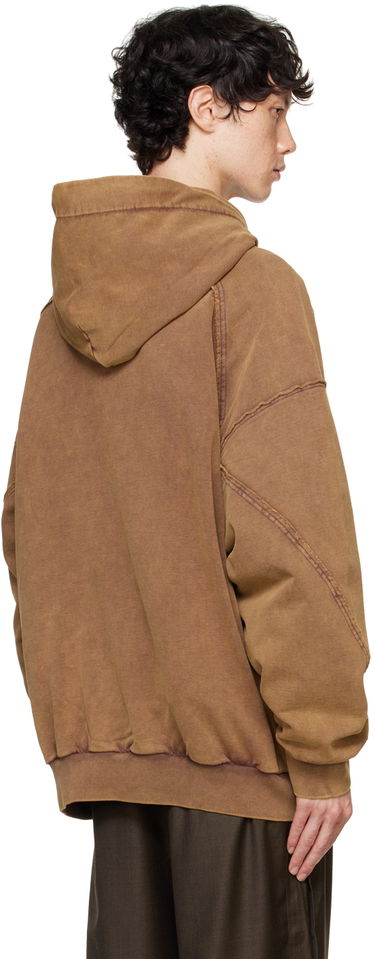 Pulover Feng Chen Wang Feng Chen Wang Washed Hoodie Rjava | FUF18HD04, 2