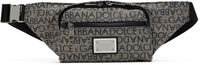 Gray & Black Printed Belt Bag