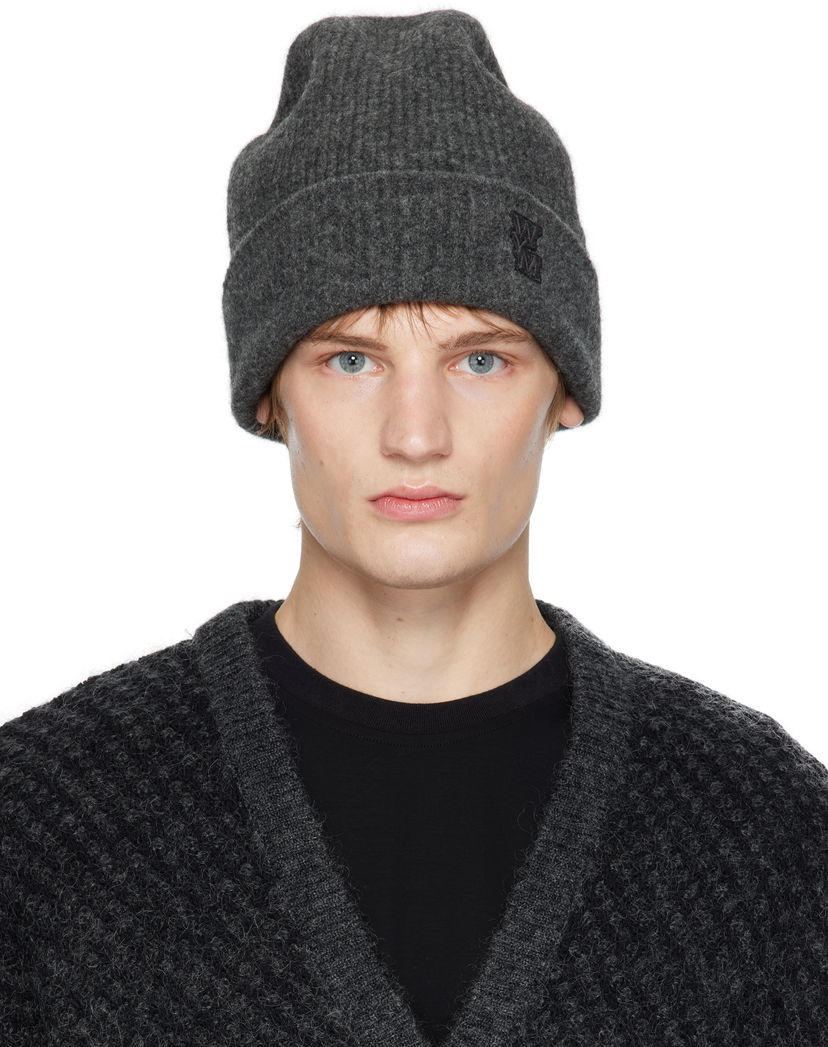 Beanie WOOYOUNGMI WOOYOUNGMI Knit Beanie Siva | W243KN31