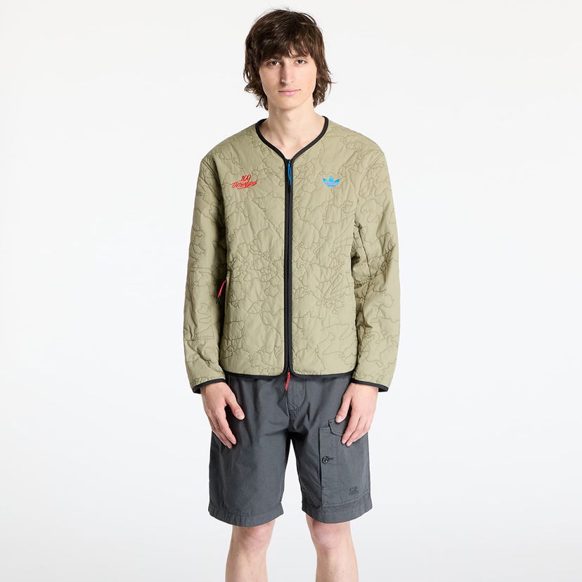 Puhovka adidas Originals adidas x 100 Thieves Quilted Liner Jacket Zelena | JM3257