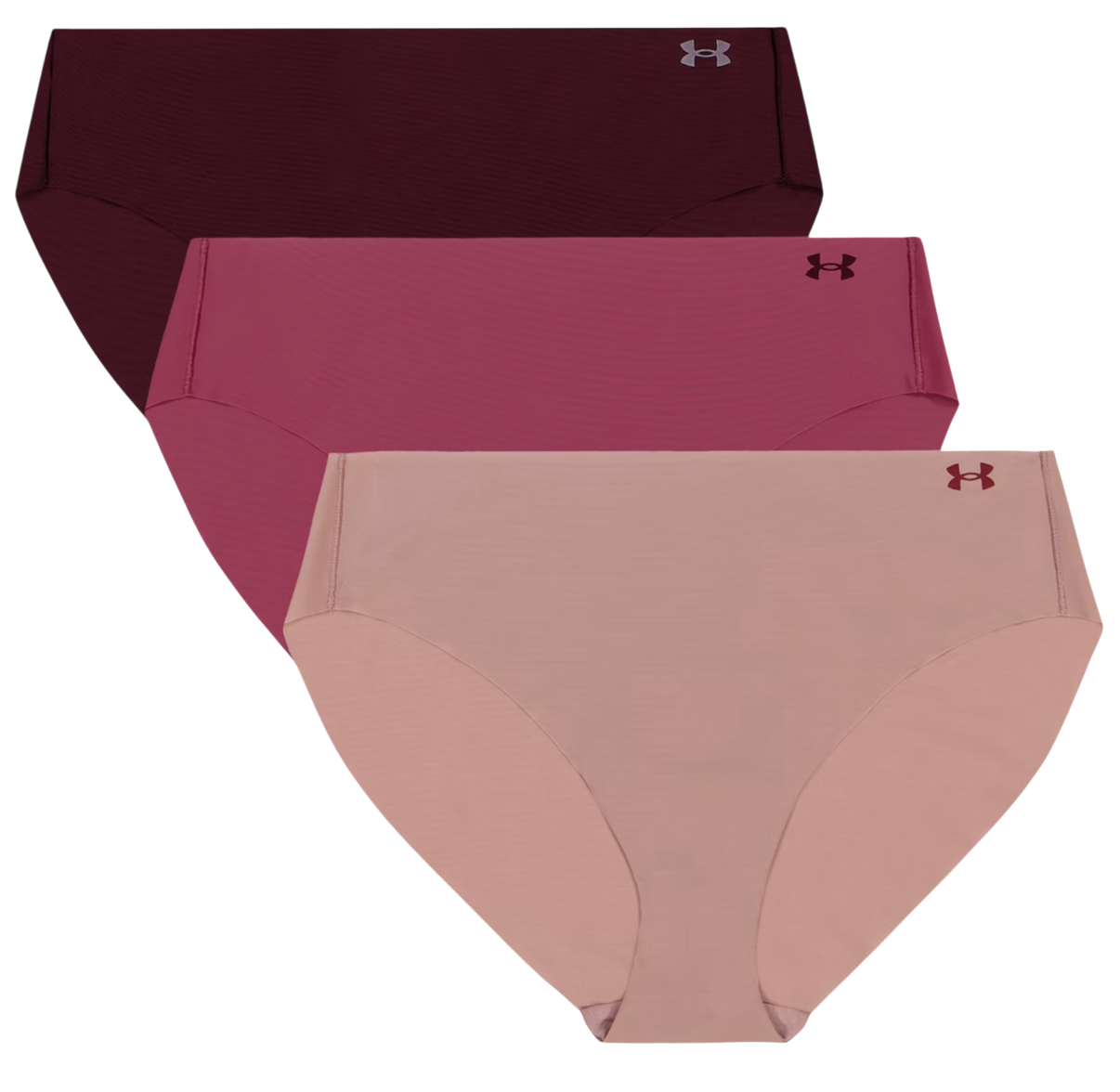 Spodnjice Under Armour Under Armour Solid 3-Pack Hiphugger Panties Roza | 1383897-673, 0