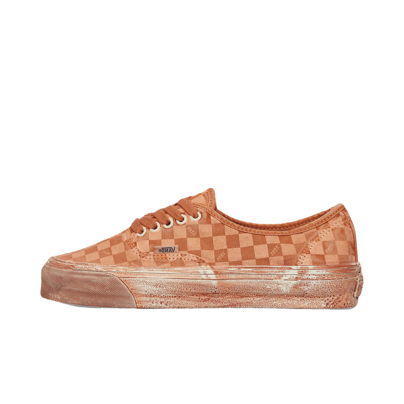 Superge in čevlji Vans Authentic LX Reissue 44 Dip Dye Checkerboard Oranžna | VN0007QZ52K1