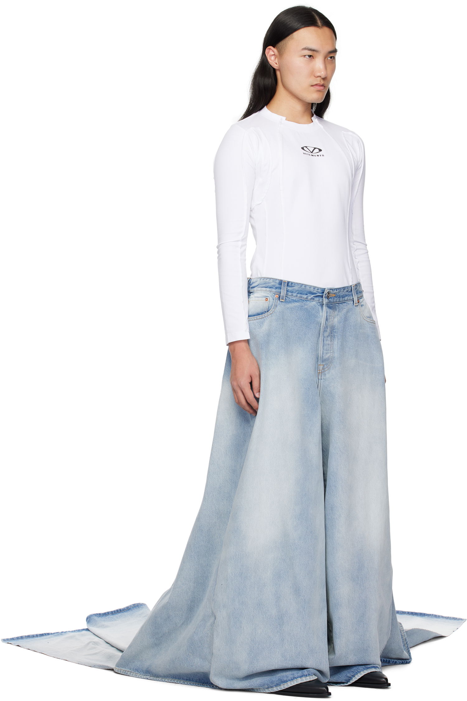Kavbojke VETEMENTS Vetements Train Jeans Modra | UA66PA500L, 1