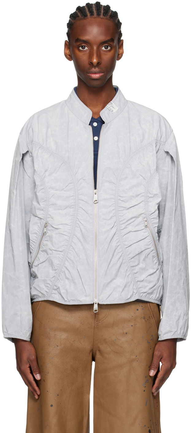 Bomber jakna ADER ERROR Ruched Bomber Jacket Siva | BN01SSJK0809LG, 0
