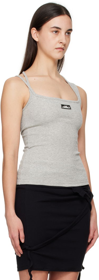 Majica brez rokavov Ottolinger Ottolinger Square Neck Tank Top Siva | 10410100402, 1