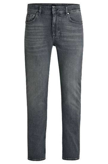 Kavbojke BOSS Delaware Slim-Fit Jeans Siva | 50520838
