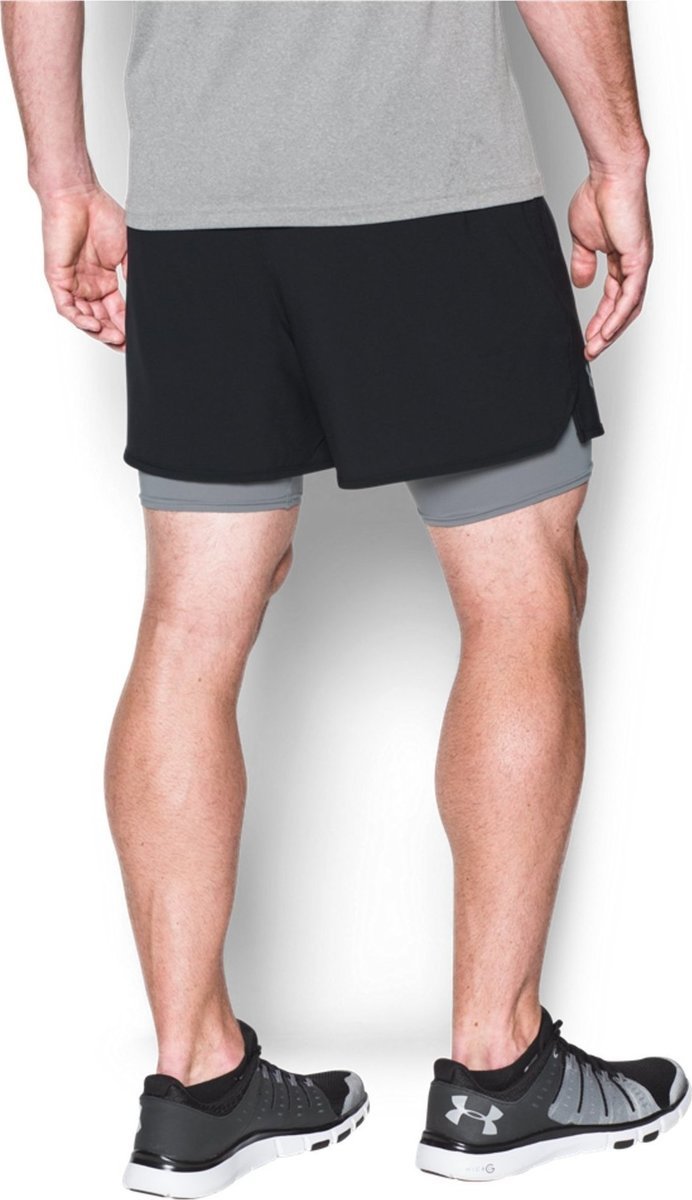 Kratke hlače Under Armour Qualifier 2-in-1 Shorts Črna | 1289625-001, 1