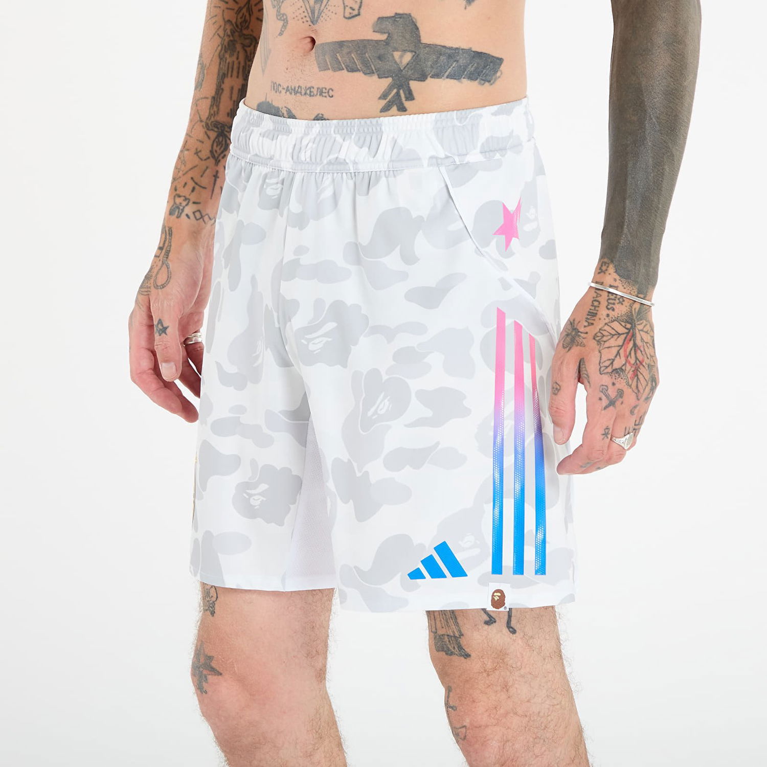 Kratke hlače adidas Originals adidas x Bape FB Shorts Bela | KB2205, 1
