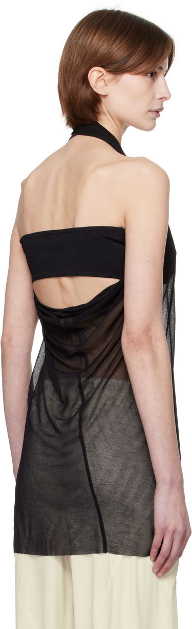 Majica brez rokavov Rick Owens Rick Owens Hollywood Halter Tank Top Črna | RP01E7108 JCR, 2