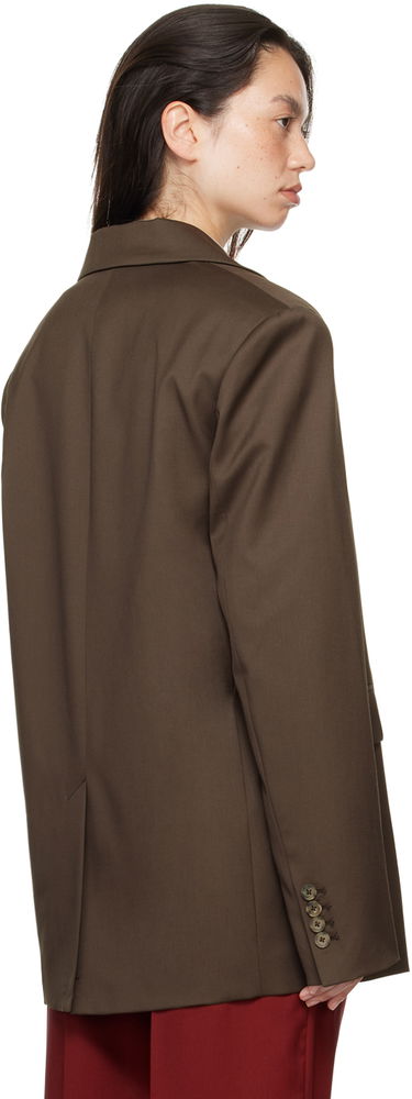 Jakna Loulou de Saison Loulou de Saison Donau Double-Breasted Blazer Rjava | DONAU, 2