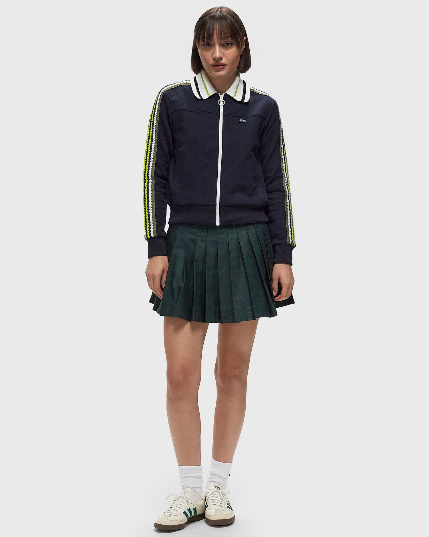 Bomber jakna Lacoste Multicolor Striped Track Jacket Modra | SF2656-I2K, 1