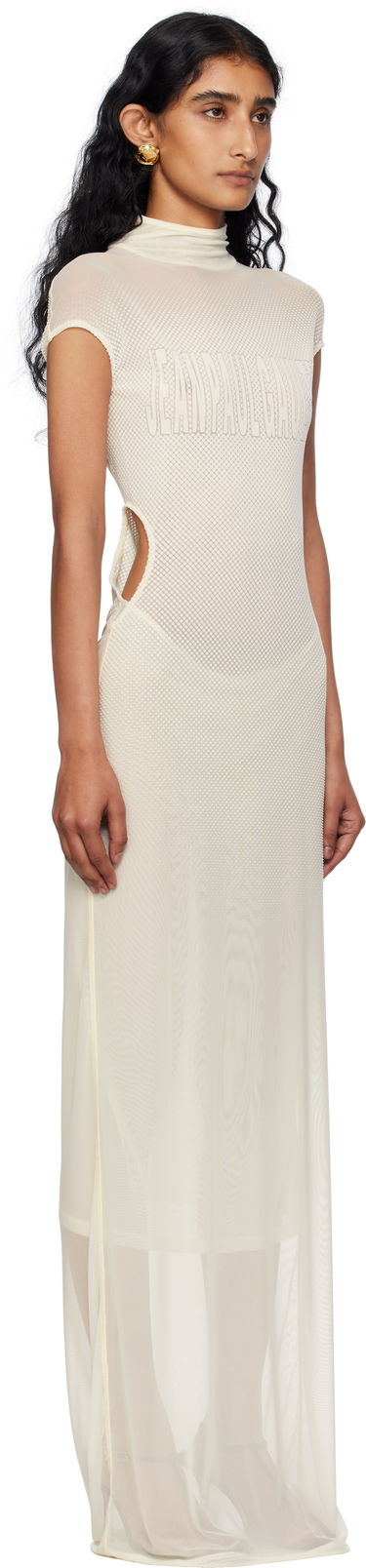 Obleke Jean Paul Gaultier Jean Paul Gaultier Flock Maxi Dress Bela | 25/03-W-DR046-M001-03, 1