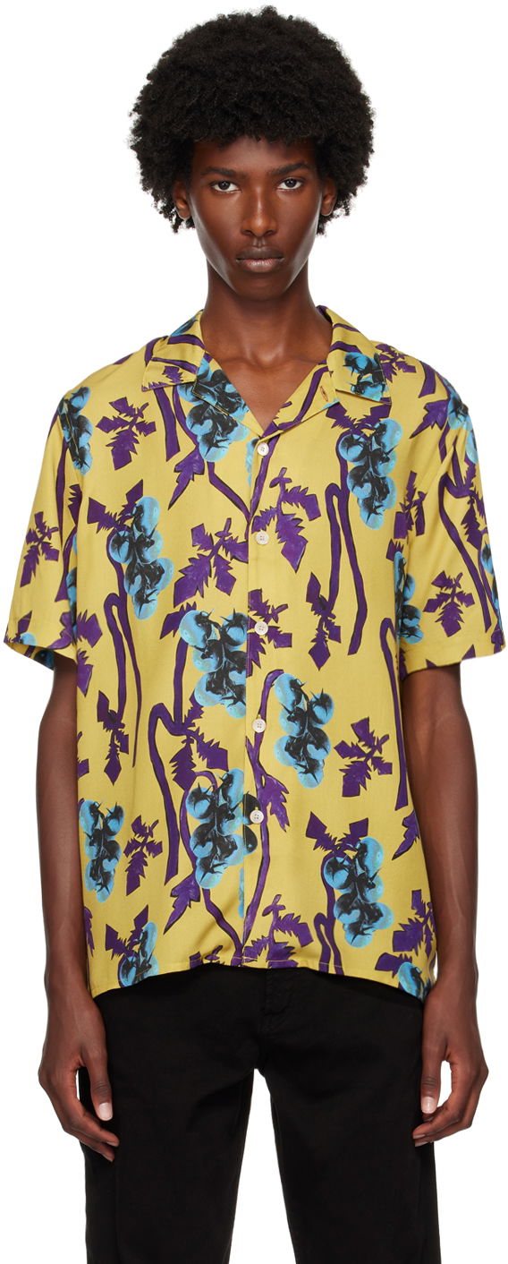 Srajce Paul Smith PS Paul Smith Printed Shirt Rumena | M2R-695U-N22101-32