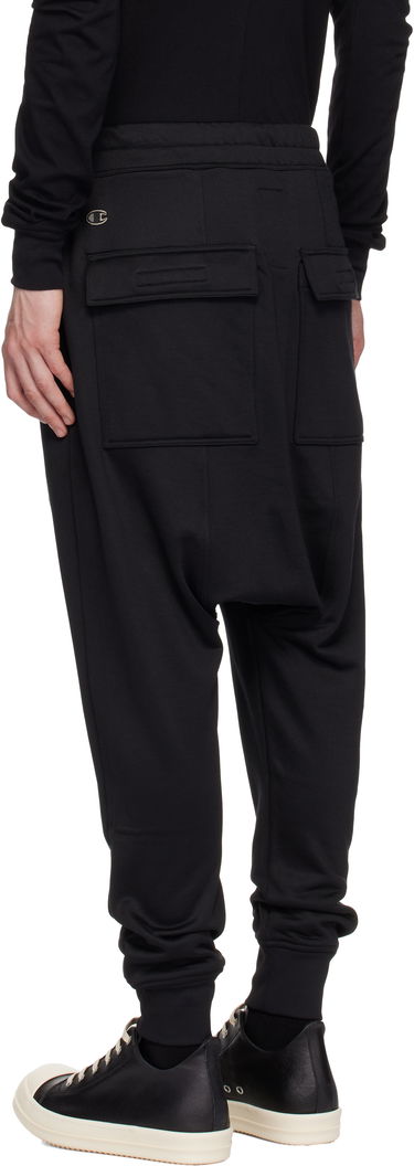 Trenirka Rick Owens Rick Owens Champion Edition Prisoner Drawstring Sweatpants Črna | CM01E1689 CHJS SHINY SWEAT JERSE, 3