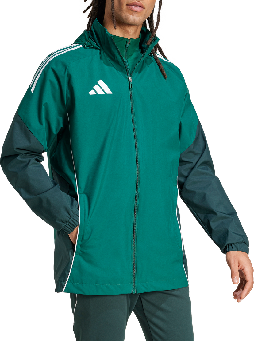 Vetrovka adidas Originals Adidas TIRO25C All-Weather Hooded Jacket Zelena | ji8936