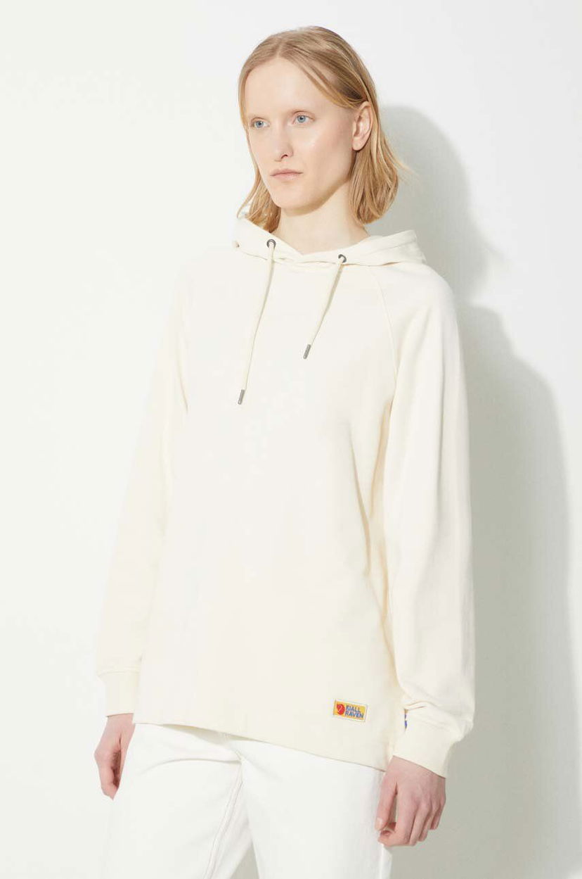 Pulover FJÄLLRÄVEN Women's Hoodie with Hood Bež | F86987.113