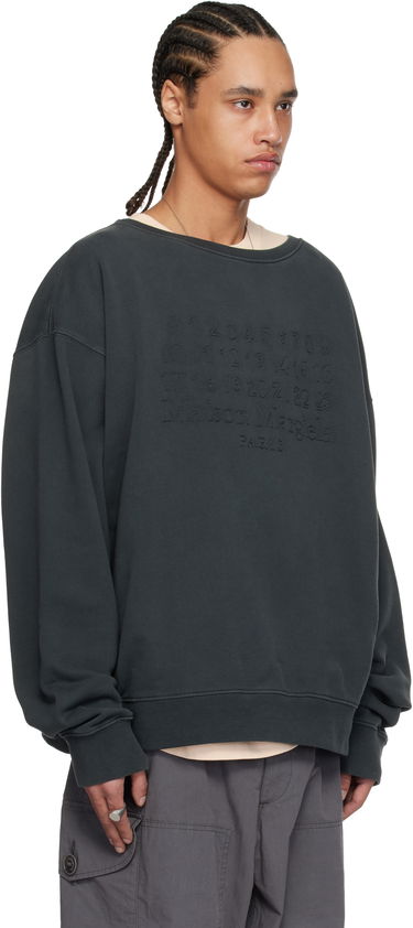 Pleteni pulover Maison Margiela Maison Margiela Embroidered Sweatshirt Siva | S50GU0230 M25017, 1