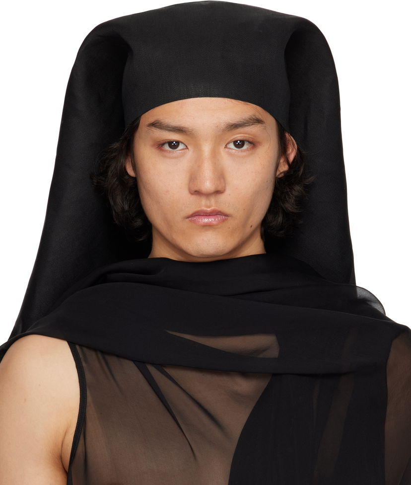 Klobuk Rick Owens Rick Owens Hollywood Wig Hat Črna | RR01E5457 TWL