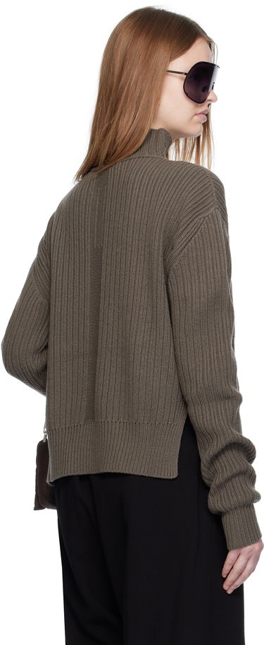Pleteni pulover Rick Owens Rick Owens Concordians Fisherman Turtleneck Rjava | RP02E4648 KWV, 2