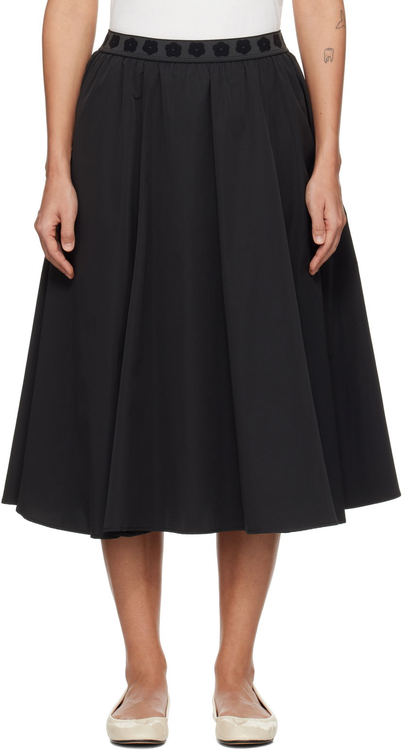 Krila KENZO Midi Skirt with Flower Waistband Črna | FF52JU3109FI