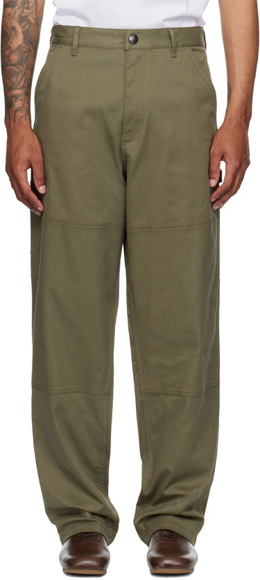 Hlače Moncler Moncler Gabardine Trousers Zelena | K20912A00003598R1, 0