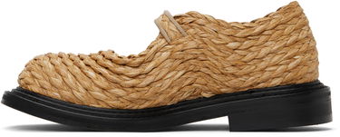 Nega čevljev Moschino Moschino Olivia Raffia Mary Jane Loafers Bež | MA10624C1M MX0 10A, 2