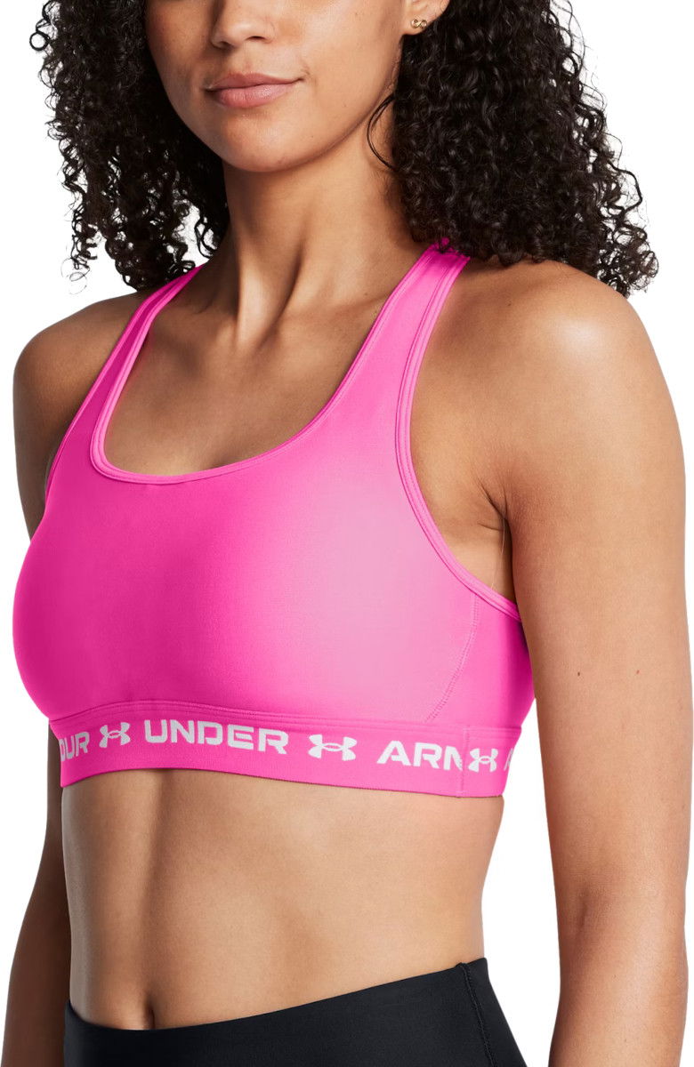 Modrček Under Armour Crossback Mid Bra Roza | 1361034-656